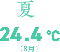 夏 24.4℃ (8月)